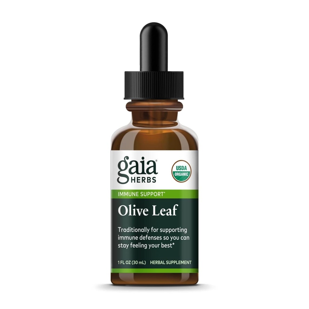 Gaia Herbs Olive Leaf 1 Fl Oz, Estratto di liquido