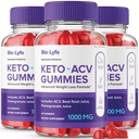 Biolyfe Keto + Gummies, BiolyfeKeto ACV Keto Supplemento Gummies - Massima resistenza, Keto+ ACV gommoni, Formula di supporto naturale Keto+ACV Formula avanzata, Biolyfe Keto Gummy Recensioni (3 Pack)
