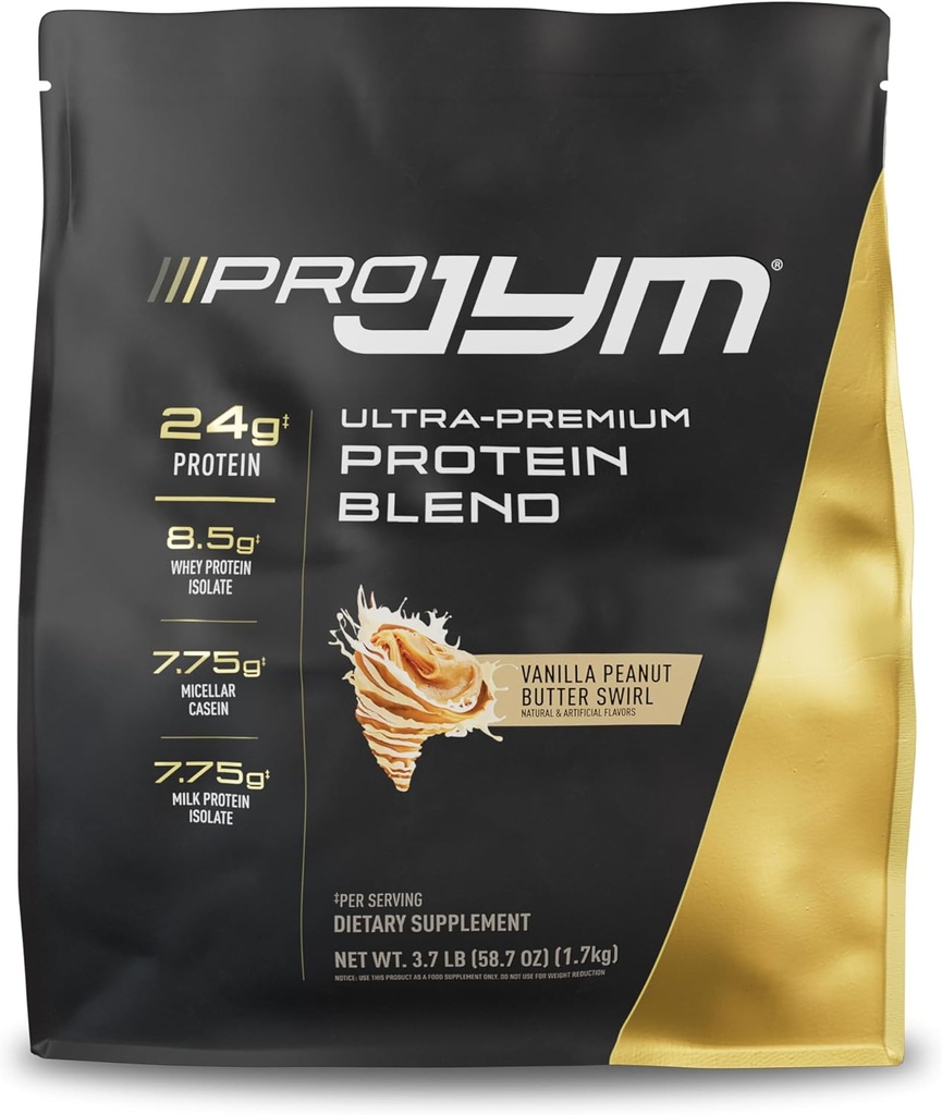 Pro JYM polvere di proteine del burro di arachidi della vaniglia - isolati di proteine del siero, caseina, & proteine del latte, costruzione muscolare magra per gli uomini e le donne, JYM Supplement Science, 45 Servings