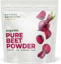 Polvere di radice di barbabietola pura organica - superfood di circolazione dell'ossido nitrico, supporta il flusso sanguigno e la salute del cuore - aumenta la stamina & energia naturale, 30+ Servings (1 LB Bag)