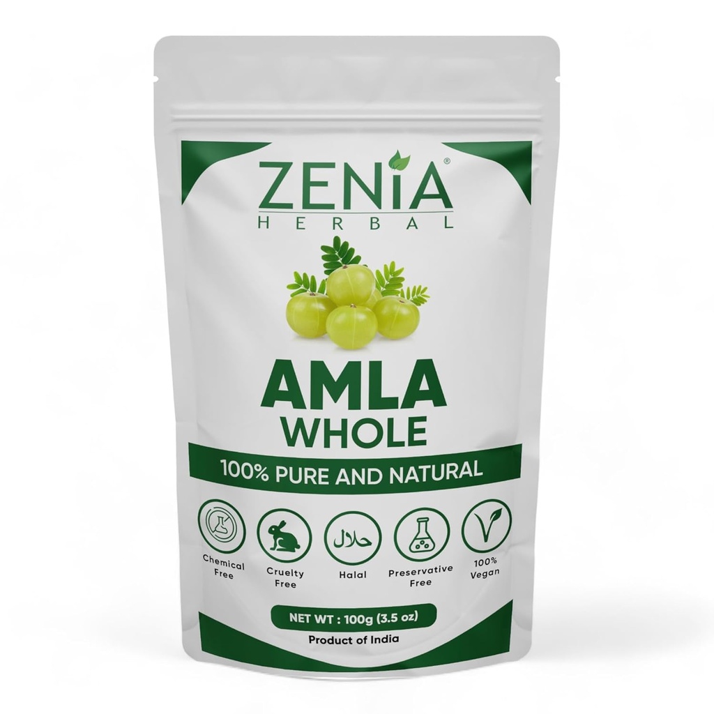 100 grammi Zenia Dry Intero Amla Gooseberry Ayurvedic Trattamento dei capelli