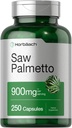 Horbäach Saw Palmetto Extract | 900mg | 250 capsule | Non OGM e Gluten Formula gratuita | Integratore tradizionale Herb
