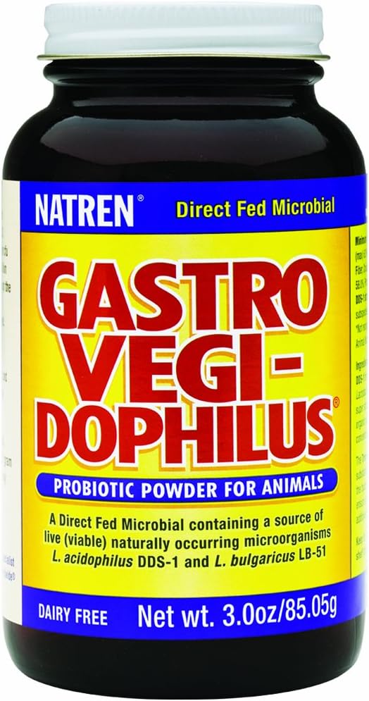 Natren Gastro Vegi-Dophilus Intestinal Health and Digestion Dairy-free Polvere probiotica per animali, 3.0oz