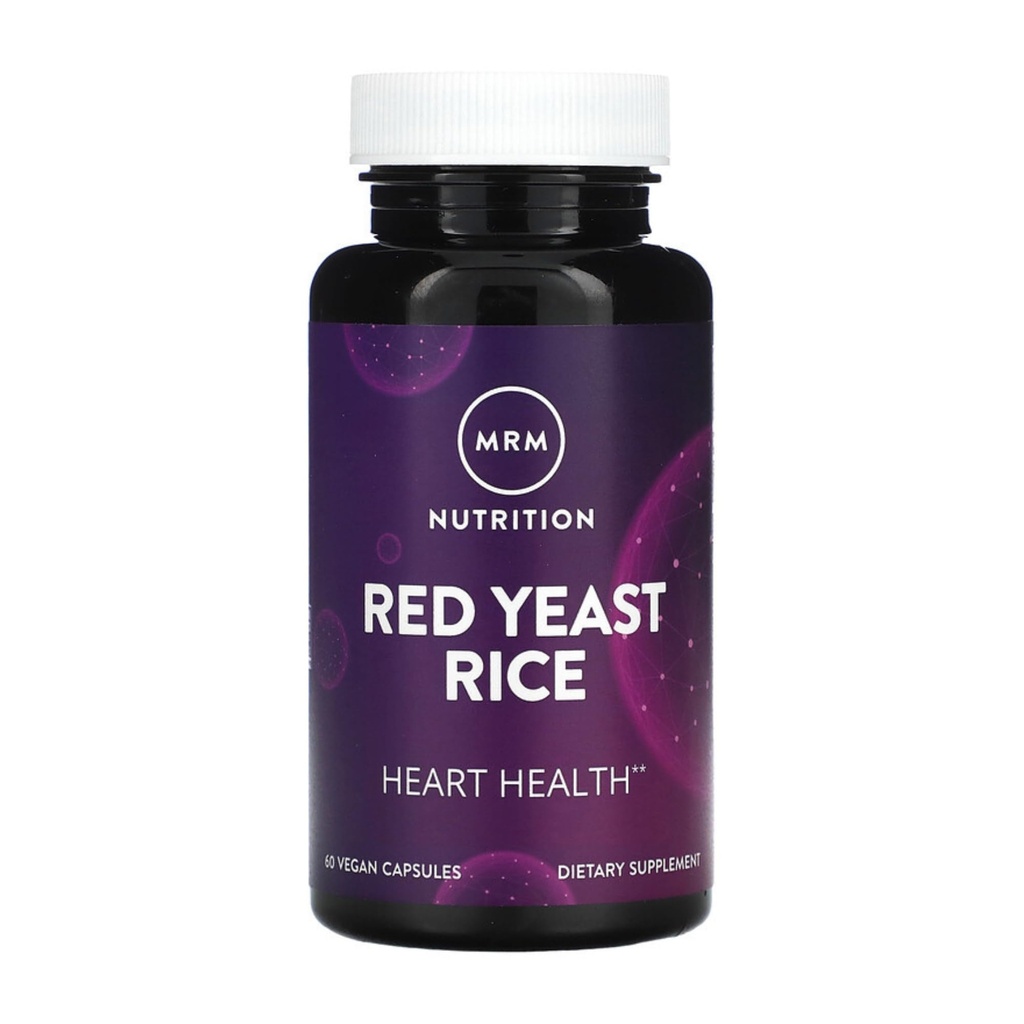 MRM Nutrition Red Yeast Rice | Monocolin K + Citrinin Free | Gluten Free + Vegan | 30 Serve