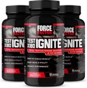 FORCE FACTOR Test X180 Accensione, Testosterone Booster & Fat Burner per gli uomini, supplemento di testosterone per aiutare a costruire il muscolo, aumentare l'energia e aumentare la vitalità e le prestazioni, 60 conteggio (pacchetto di 3)