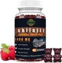 Shilajit Gummies per gli uomini e le donne - 1400mg, Pure Himalayan Supplement, Alto in minerali e acido Fulvico, energia, cervello, immunità Boost, lampone anguria Flavor