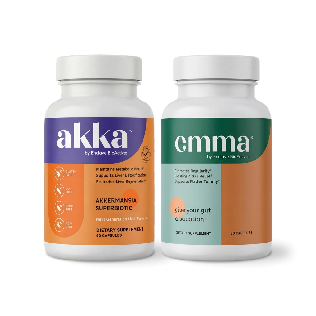 Emma Akka Liver Cleanse Detox & Repair Gut Health – Complete Wellness Bundle with Magnesium, Berberine, Vitamina D & More to Support Gut, Liver, Metabolismo, Immunity & Colon Cleanse