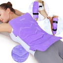 REVIX Extra-Large Back Ice Pack, Reusable Gel Cold Compress Wrap per Full Back Relief, Ideale per il dolore muscolare, Tiredness, Recovery e Sore Muscles – Cinghie regolabili, Viola
