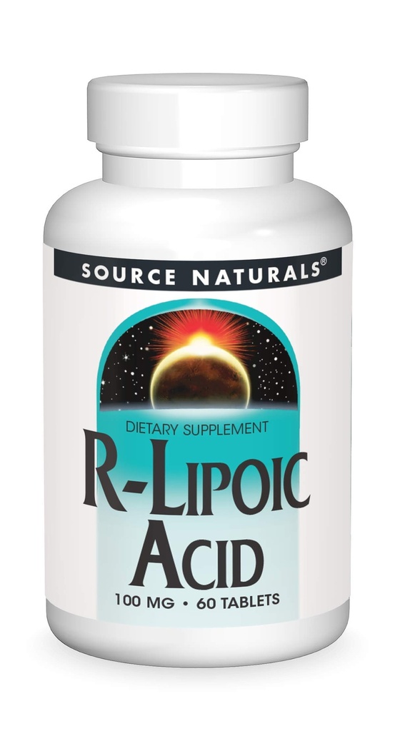 Fonte Naturals Acido R-Lipoico, 100mg - 60 compresse