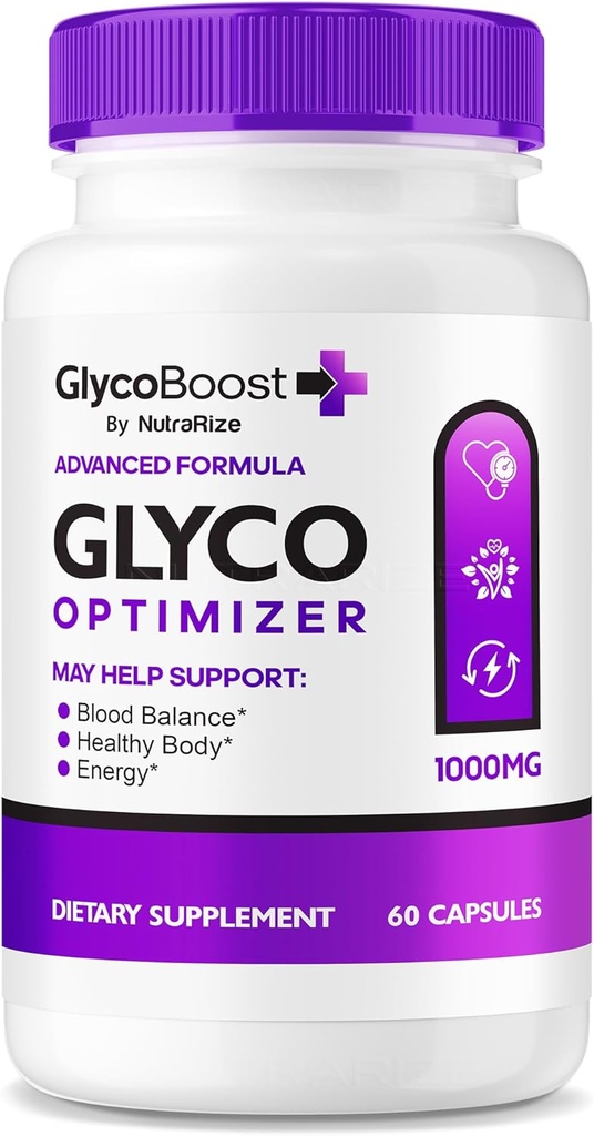 NutraRize GlycoBoost - Official Glyco Boost Blood Support Formula, Tutte le capsule naturali per livelli sani e stabili, GlycoBoost Blood Vessel Cleaner, Glyco Boost Optimizer (60 capsule)