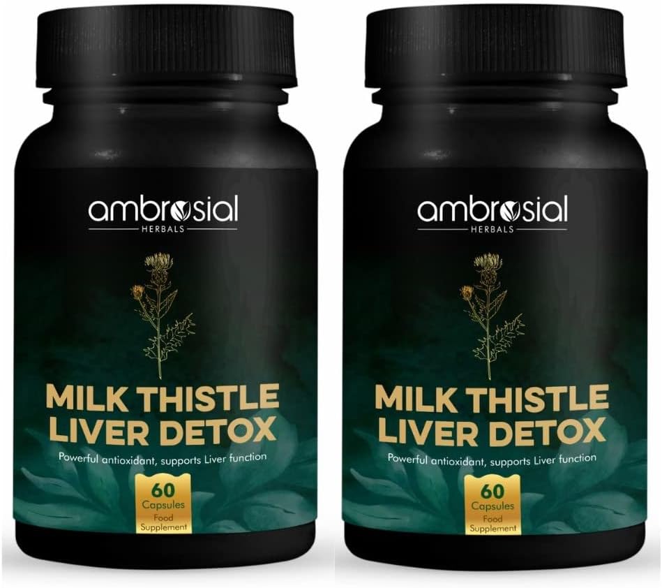 AMBROSIAL Milk Thistle Capsule - Confezione da 2-120 Capsule