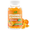 Vitamina C Gummies 1000mg per Adulti & Bambini – Multivitamina masticabile con Zinco per Sistema Immune & Collagen Supporto per Pelle – Arancione Flavor – Gluten Free, Non OGM, Vegetariano – 60 Gummies