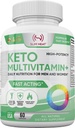 Keto Multivitamin per le donne e gli uomini - 35 Potente, Ingredienti puri - Vitamina C, Vitamina D, Vitamina A, Vitamina E e Zinco per Supporto Immune - Non OGM, Gluten Free, Sugar Free, All Natural - 30 Day