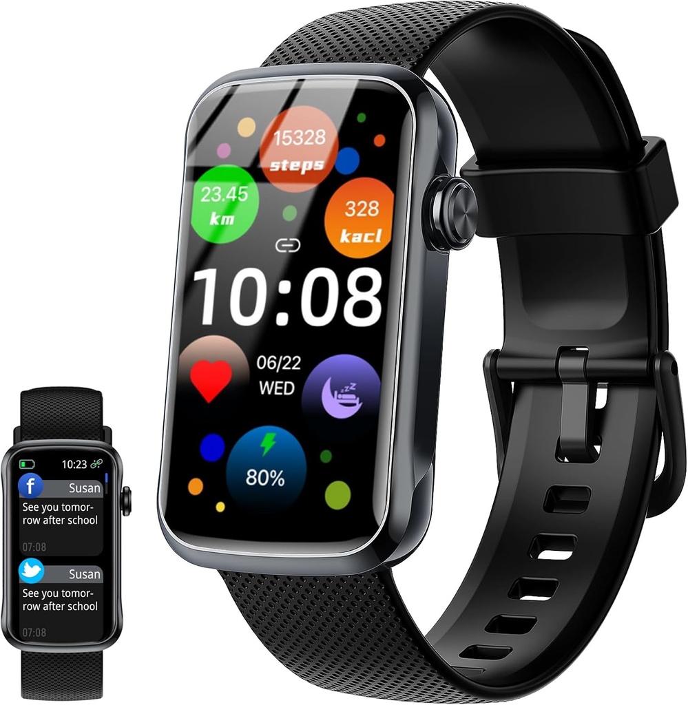 Smart Watch, 1.47" HD Smartwatch per le donne con 24 modalità sportive, IP68 impermeabile Fitness Tracker con 24 ore su 24, 7 giorni su 7 frequenza cardiaca/SpO2 Monitor, Step Tracker, Pedometer, Activity Tracker per Android iOS