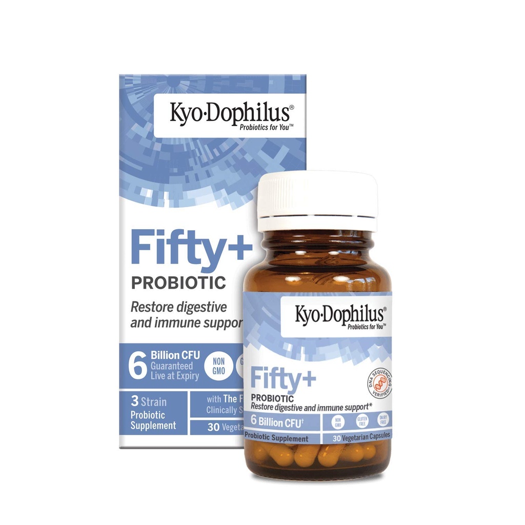 Kyo-Dophilus Fifty Plus Probiotic, 30 Conte, 6 miliardi di CFU