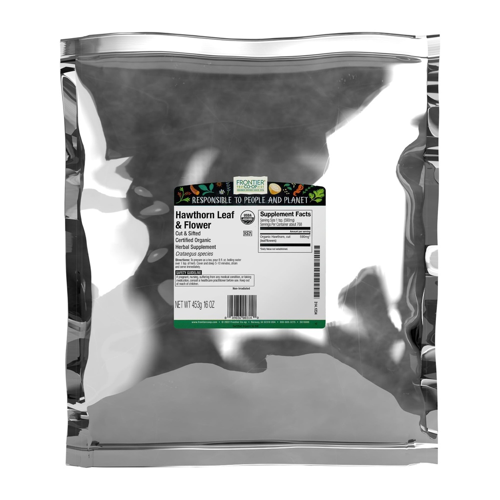 Frontier Coop Organic Cut & Sifted Hawthorn Herb 1lb