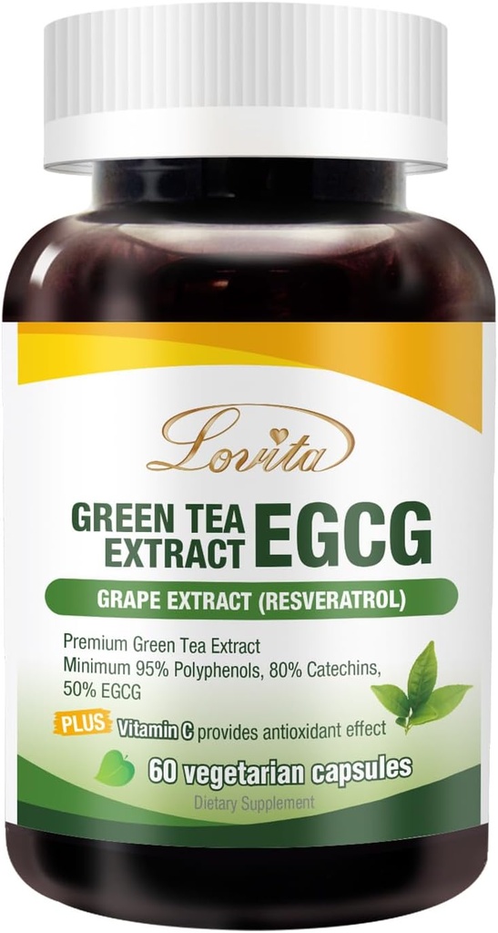 Estratto di tè verde Lovita 1000mg (120 conteggio)