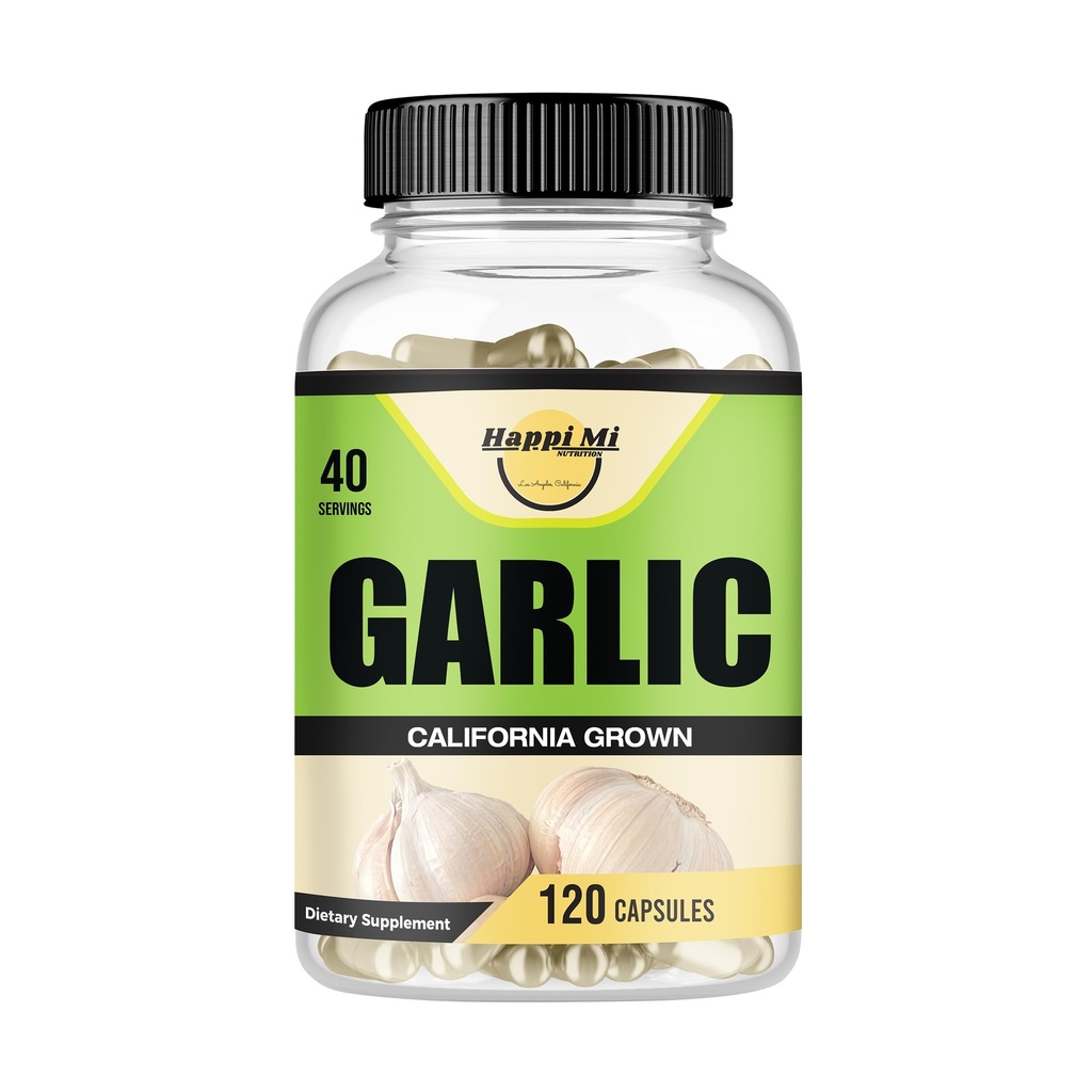 Aglio Capsule 2400mg - Realizzati con Bulbi Aglio Organico, California Stati Uniti Cresciuto - Natural Immune Support Supplemento 40 Day Supply
