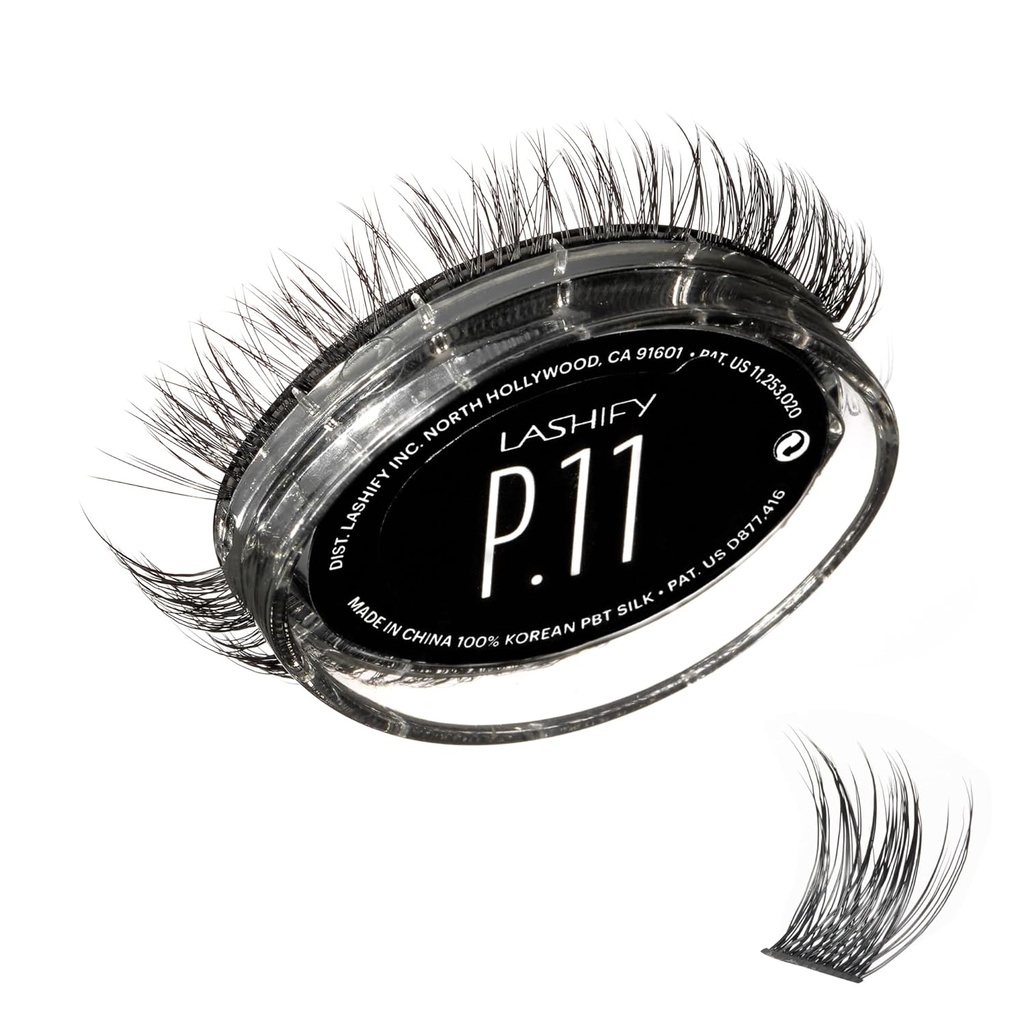 Lashify Plushy 11mm Gossamer Lashes in nero, facile fai da te False Lashes per un Voluminous ancora Look naturale