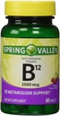 Spring Valley - Vitamina B-12 2500 mcg, Sublingual, 60 Microlozenges