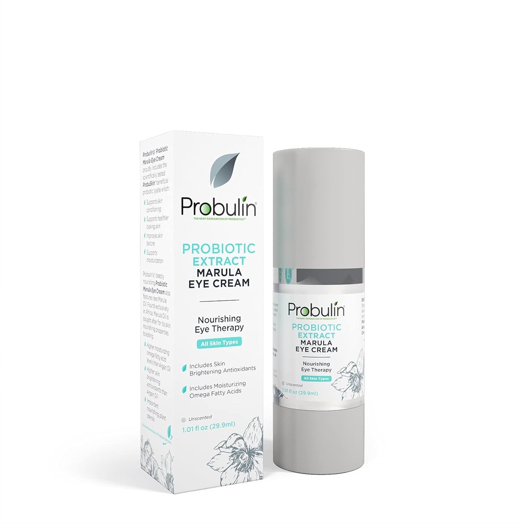 Probulin Probiotic Estratto di crema per gli occhi, Terapia per gli occhi nutrienti per le donne, Gel idratante per la cura della pelle con olio di Marula e antiossidanti, 1,01 oz