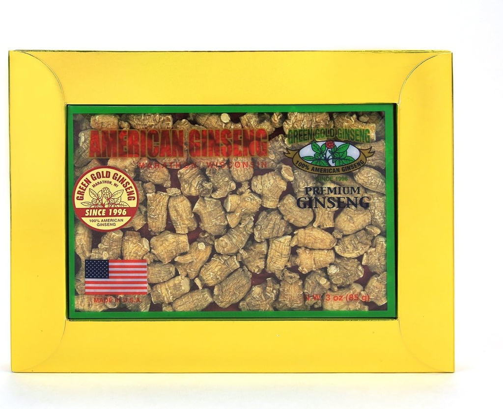PS 135-3 | Piccolo "Bullet" | Radici di Ginseng americani dalla contea di Marathon, WI | 3oz Box, B06XCL2TQ