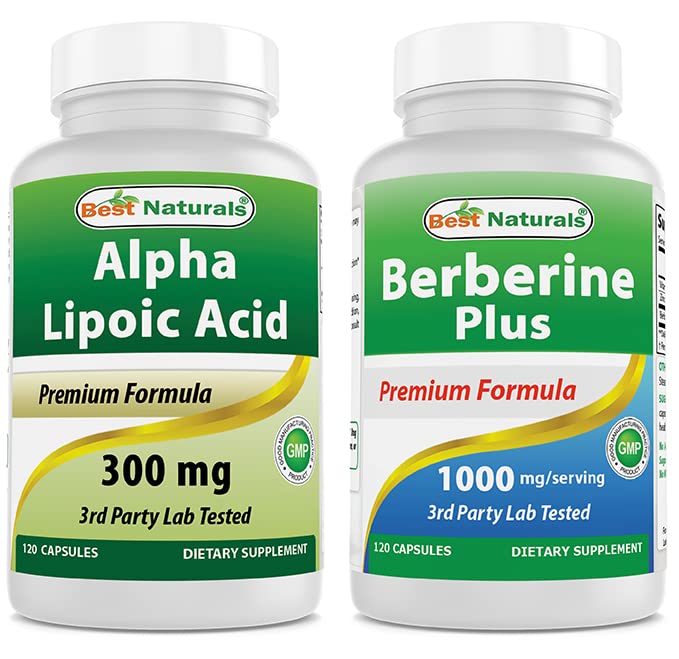 Migliori naturali alfa acido lipoico 300 mg & Berberina Plus 1000 mg