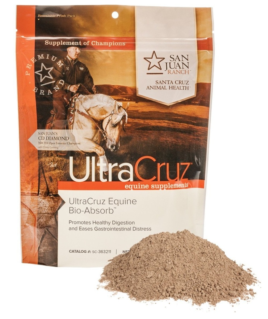 UltraCruz Equine Bio-Absorb supplemento per cavalli, 1 lb, polvere (4 giorni di alimentazione)