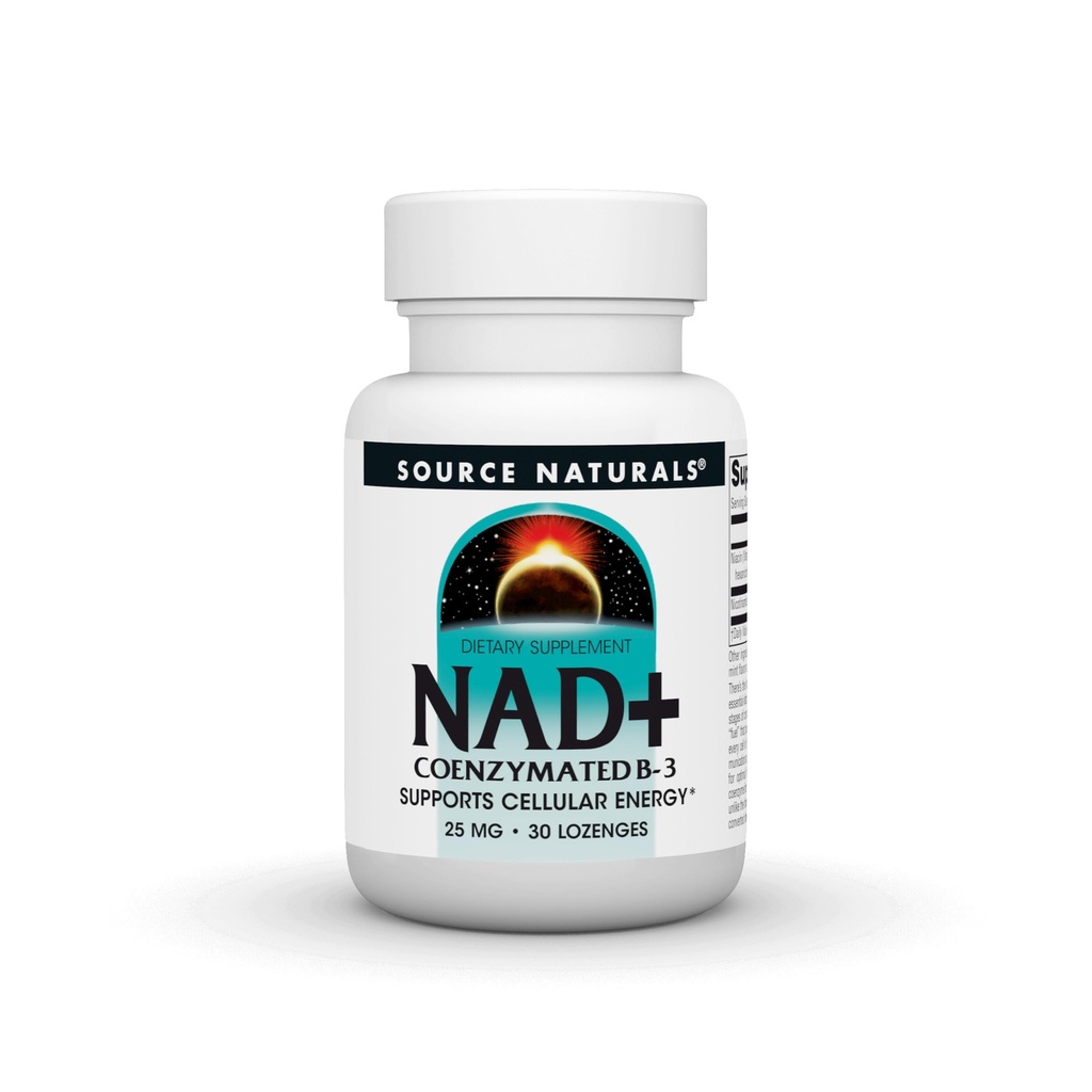 NAD+, Coenzimato B-3, Supporta l'energia cellulare*, 25 mg - 30 Lozenges