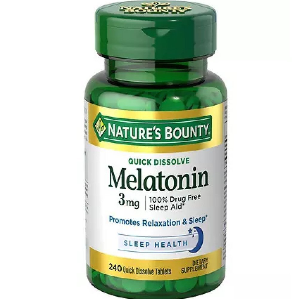 Bounty Melatonin 3 mg compresse 120 compresse (Pack of 2)