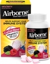 Airborne 1000mg Vitamin C Chewable Tablets con zinco, Integratore di supporto immunitario con potenti antiossidanti Vitamine A C & E - 96 compresse masticabili, Molto Berry Flavor