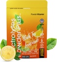 PolvereVitamin Electrolytes Powder Plus (100 Servings) Limonata di tè nero Polvere elettrolitica Calorie Zero Keto,0 Zucchero, No Maltodextrin, 1000mg Potassium, 120 mg di calcio, 120 mg di magnesio, polvere di idratazione