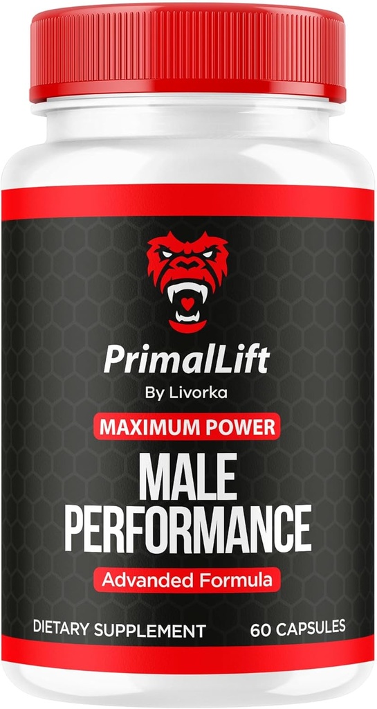 Sollevamento primario, Sollevamento primario per gli uomini, Capsule di sollevamento Primal, Pillole di sollevamento Primal, Supplemento di sollevamento PrimalLift All Natural Support, Formula Avanzata di sollevamento Primal, 60 Capsule per 1 Mese