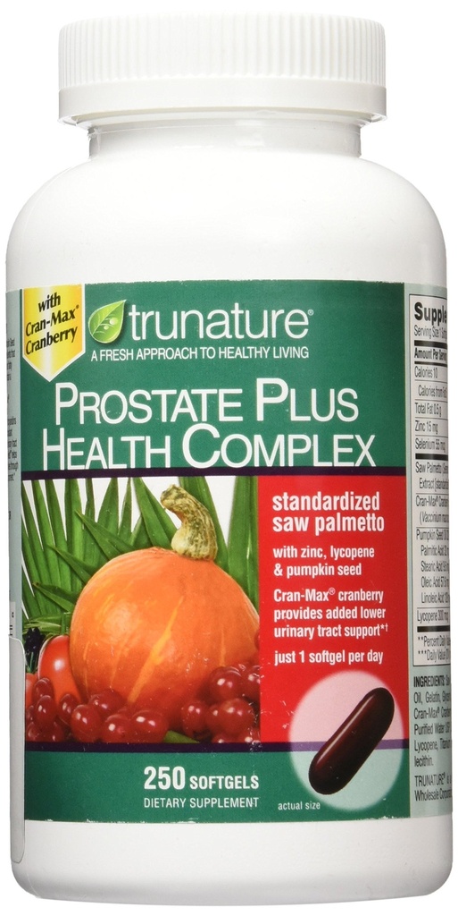 Complesso di salute della prostata del Palmetto della sega della sega con zinco, licopene e semi di zucca, 250 Softgels