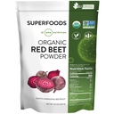 MRM Nutrition Organic Red Beet Powder | Superfoods | Energy | Cardiovascular Health | Nutrient Dense | Gluten-Free + Vegan | 24 Serve