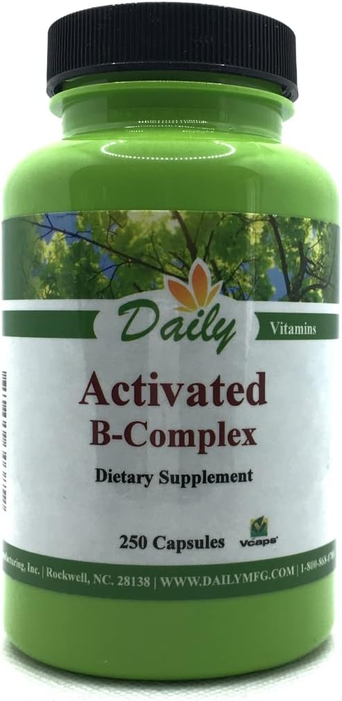 Produzione quotidiana attivato B-Complex (Forme attivate di vitamine Multi B) 250 Capules
