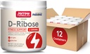 Jarrow Formulas D-Ribose Powder - 200g - Integratore alimentare Supporta il recupero del muscolo, l'energia e la resistenza - 100% puro - Vegan - Non-GMO - Approx. 90 Serve, Confezione da 12