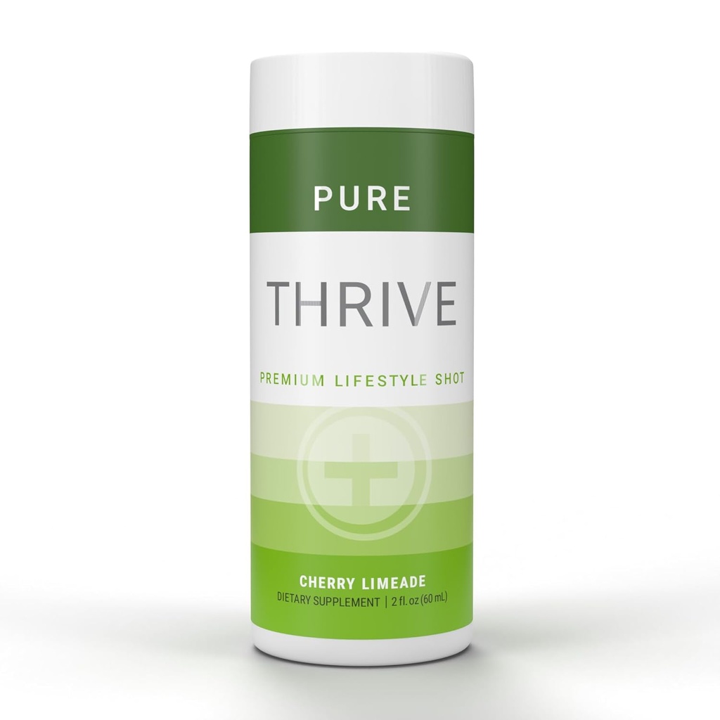 THRIVE by Le-Vel Energy Shot - Cherry Limeade | 2 fl oz | 12 Count | Clean, Sugar-Free, Zero-Calorie Energy Booster | Integratore Energetico Naturale con Vitamine B