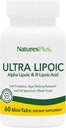 Natures Plus Ultra Lipoic - 60 Bi-Layered Mini-Tabs - Supporta difese radicali libere con Probiotici, Nutrienti e Concentrati Alimentari Interi - Gluten Free - 30 Serve