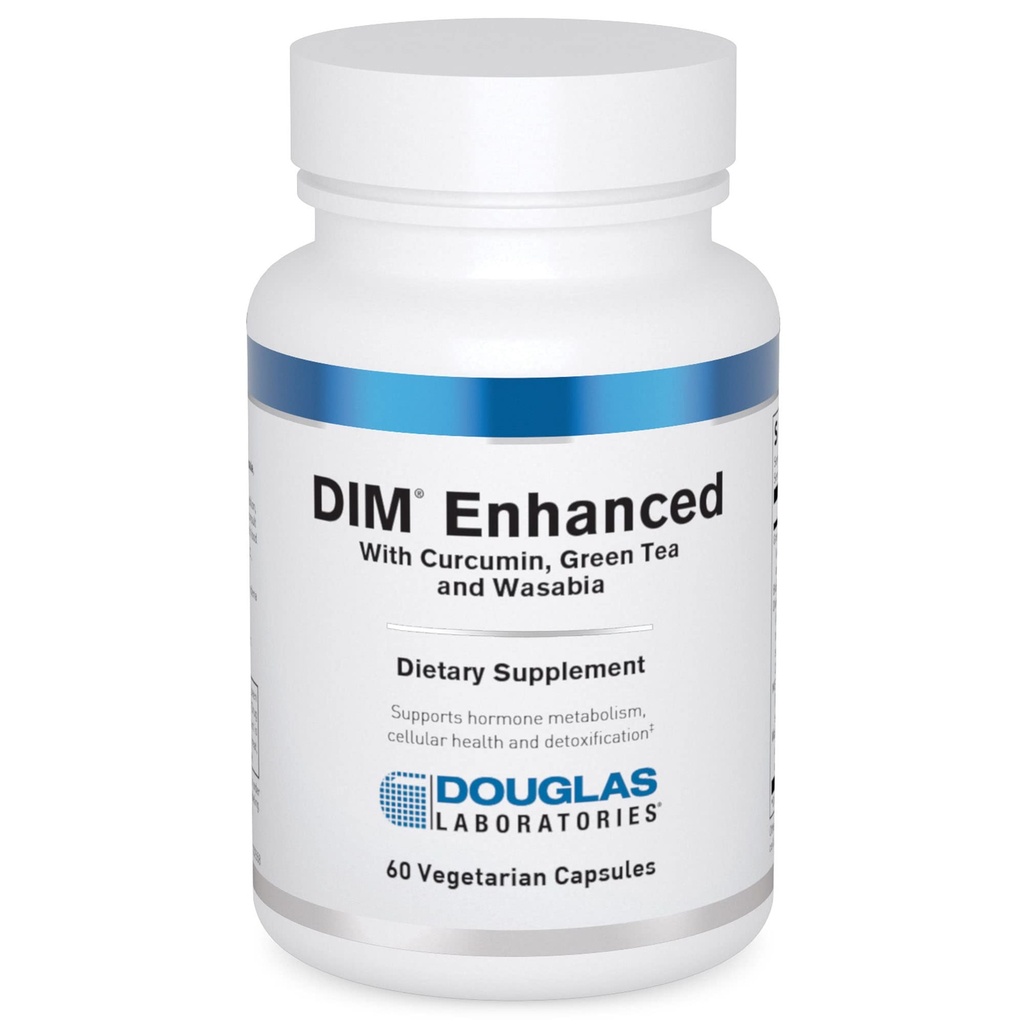 Douglas Laboratories DIM Enhanced - Supporta l'equilibrio dell'ormone, la salute cellulare & Detox* - Con antiossidanti, Estratto di tè verde & Wasabia - 60 capsule vegetariane