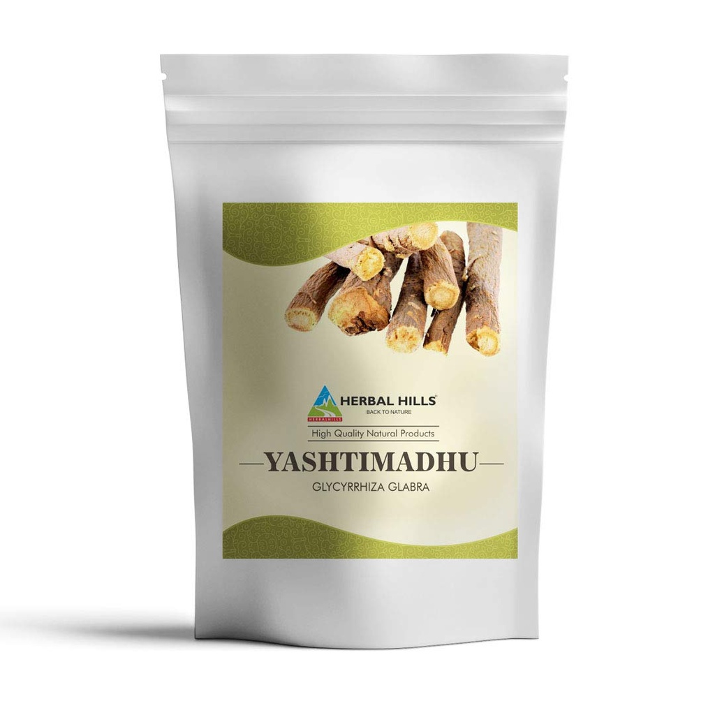 HERBAL HILLS Yashtimadhu Polvere (Mulethi Powder/Licorice Powder/Glycyrrhiza glabra) | 16 Oz (454 GMS)
