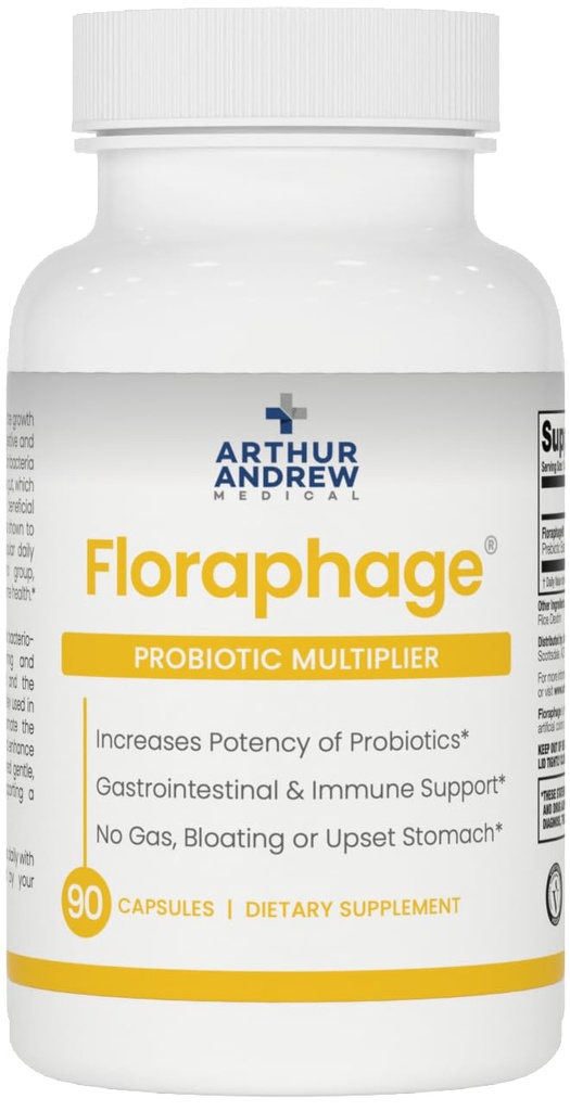 Arthur Andrew Medical, Floraphage, Formula prebiotica e Multiplier probiotico, 90 capsule