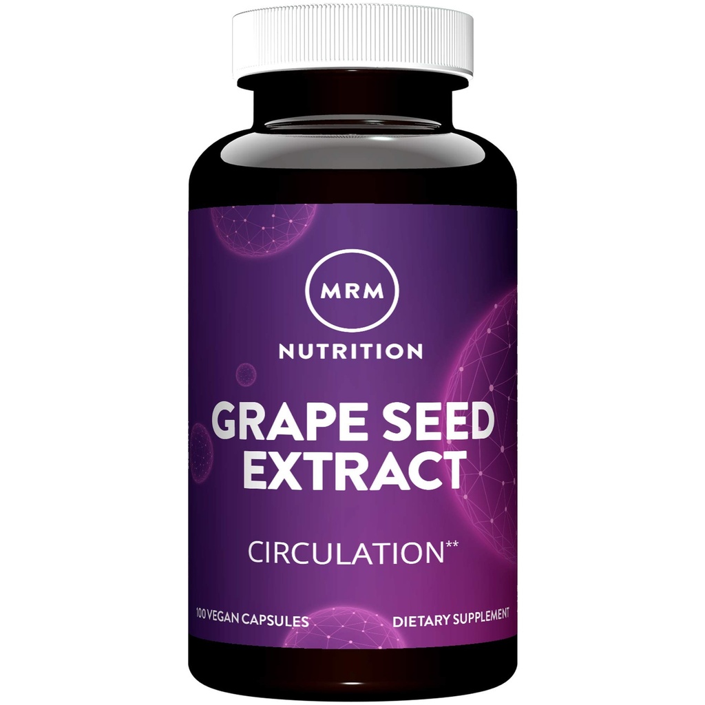 MRM Nutrition Grape Seed Extract | Circulation | Antiossidanti | Anti-agning | Gluten Free + Vegan | 100 Serve