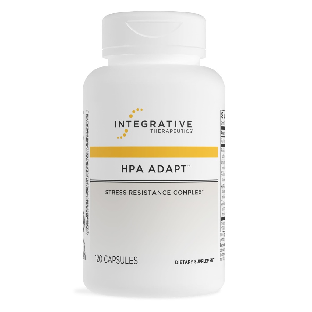 Terrapeutica Integrativa HPA Adapt - Supplemento adaptogenico per supporto Stress* - Include Ashwagandha, Rhodiola e altre erbe adaptogene* - Vegan, Dairy-Free & Gluten-Free - 120 capsule