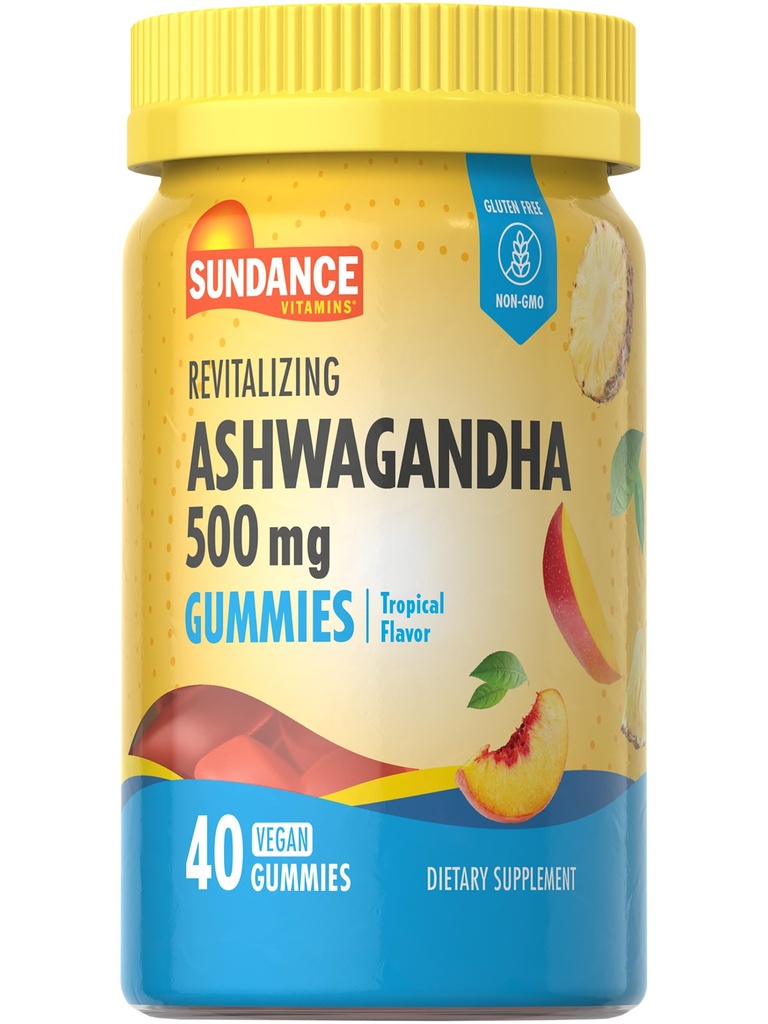 Sundance Ashwagandha Gummies | 500mg | 40 Vegan Gummies | Vegan, Non OGM e Gluten Free Supplement