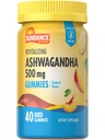 Sundance Ashwagandha Gummies | 500mg | 40 Vegan Gummies | Vegan, Non OGM e Gluten Free Supplement