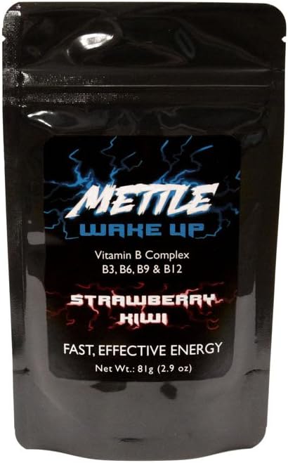 Polvere di bevanda di energia - 100 Serve | Zucchero gratuito | 200mg Caffeina - Miscela di bevanda di energia piccola (Strawberry Kiwi)