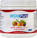 KALA HEALTH MSMPure Frutta Punch aromatizzata Coarse MSM Powder Flakes – MSM USA-Made per la salute comune, l'aspetto della pelle e il supporto per capelli e unghie – 8.8 oz, zolfo organico