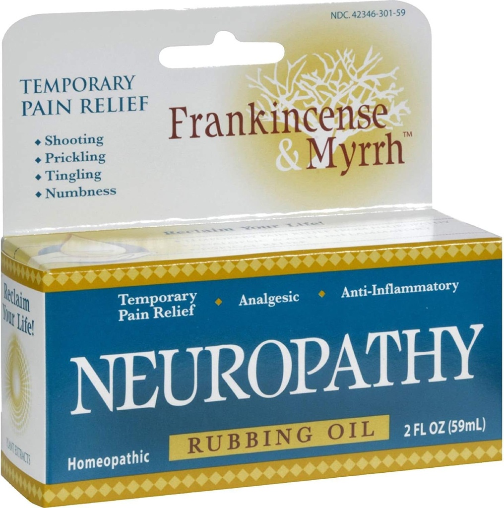 Incenso e Mirra Neuropatia Rubbing olio - 2 fl oz (Pack of 2)