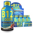 Vitamin Energy Shots, Mixed Berry Flavor, Fino a 7+ ore di energia, 1.93 Fl Oz, 12 conte
